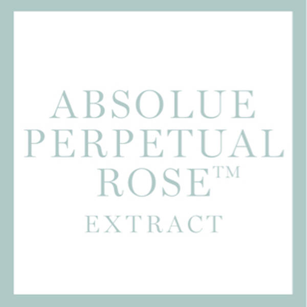 Text on a light background featuring the words "Absolute Perpetual Rose™ Extract" in a stylish font.